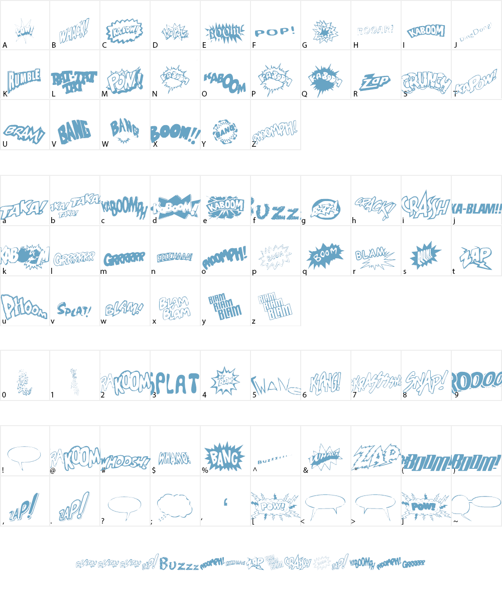 Sound FX Font Character