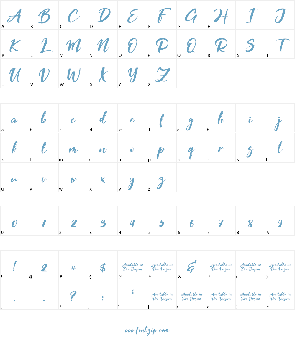 Tempe! Font Character