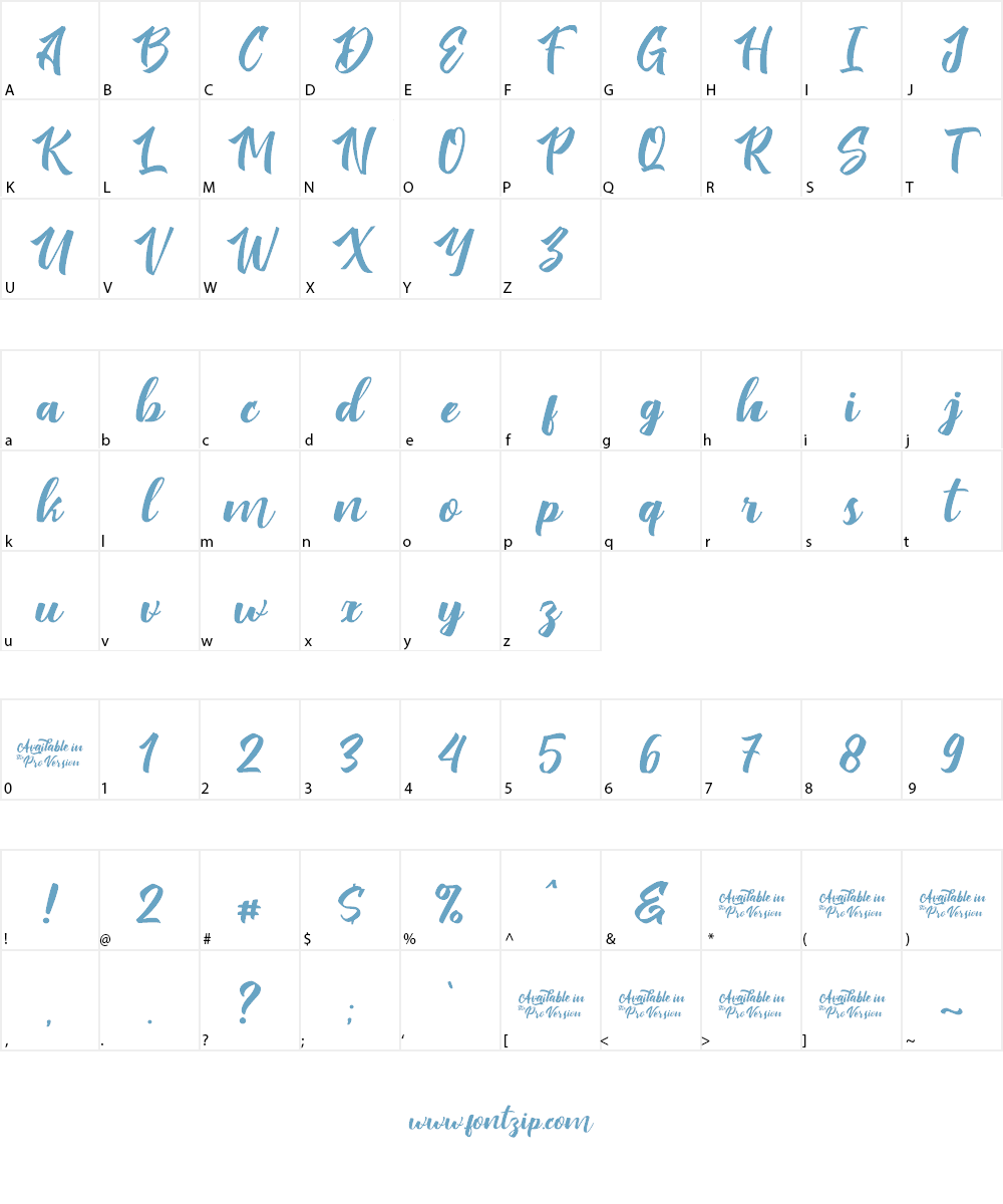 Virale Font Character