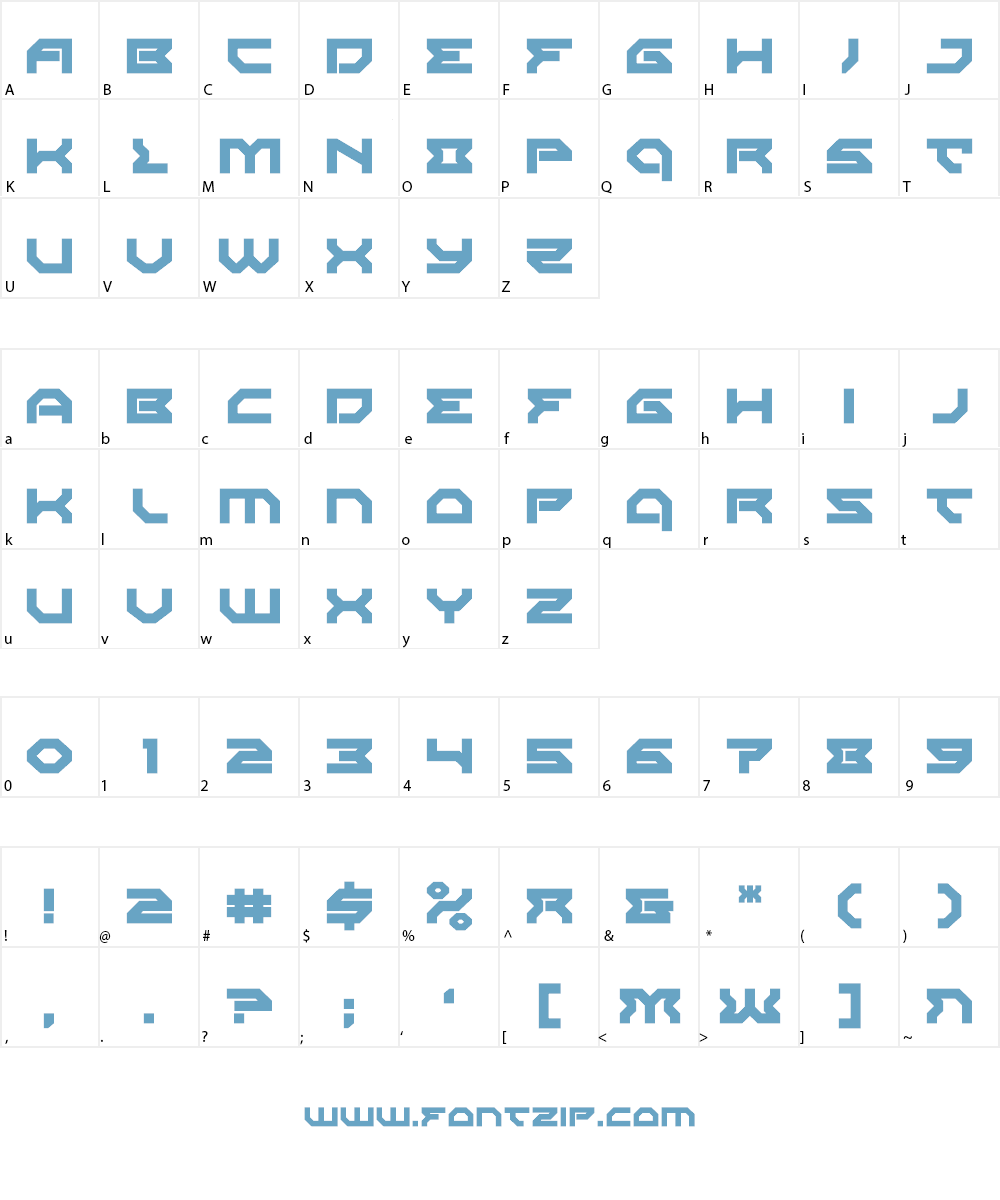 Xeno-Demon Font Character