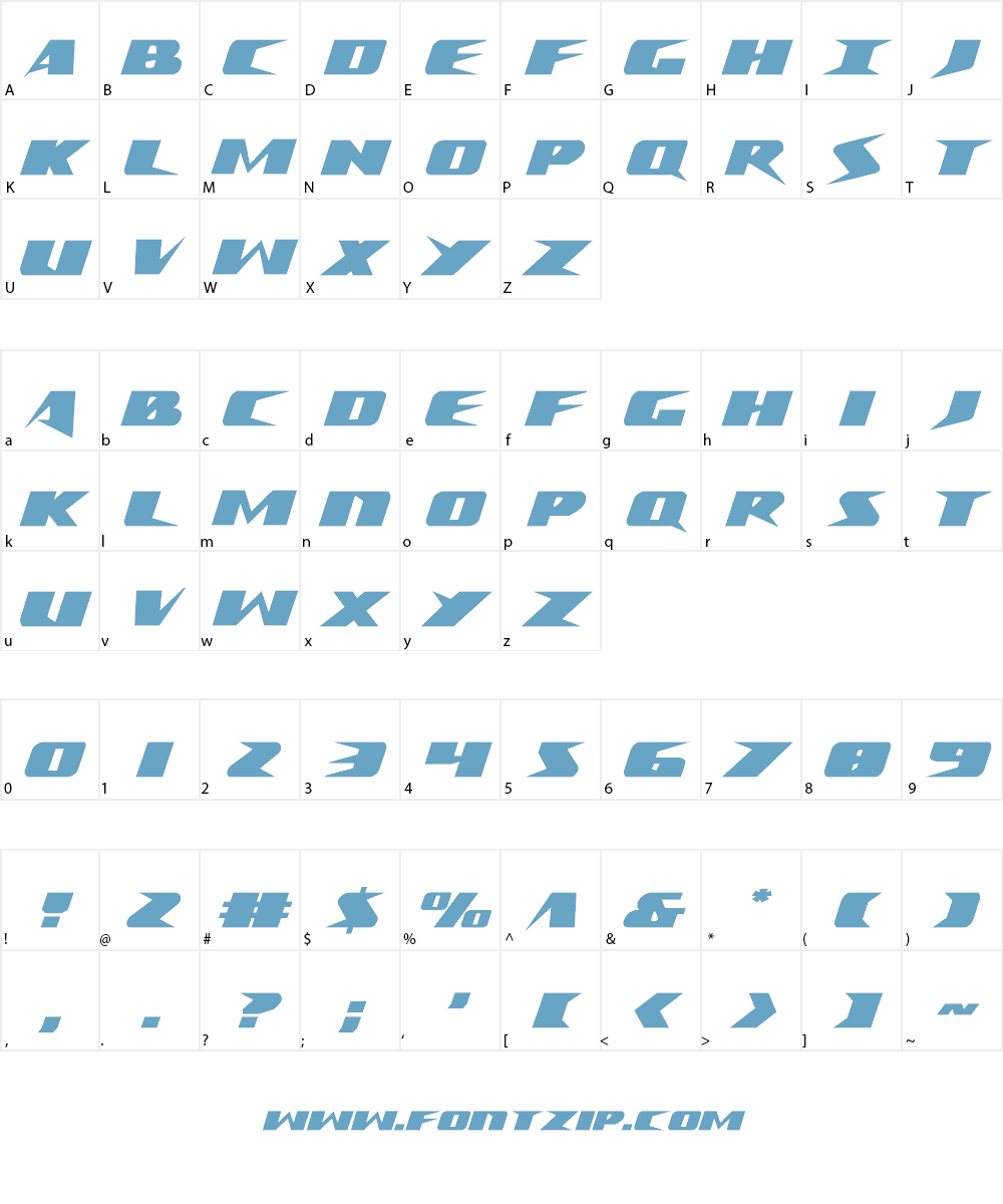 Crime Syndicate Font Character