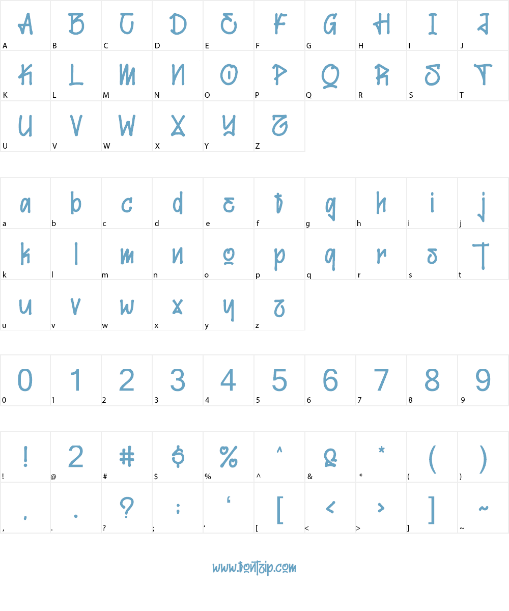 Maxtield Font Character