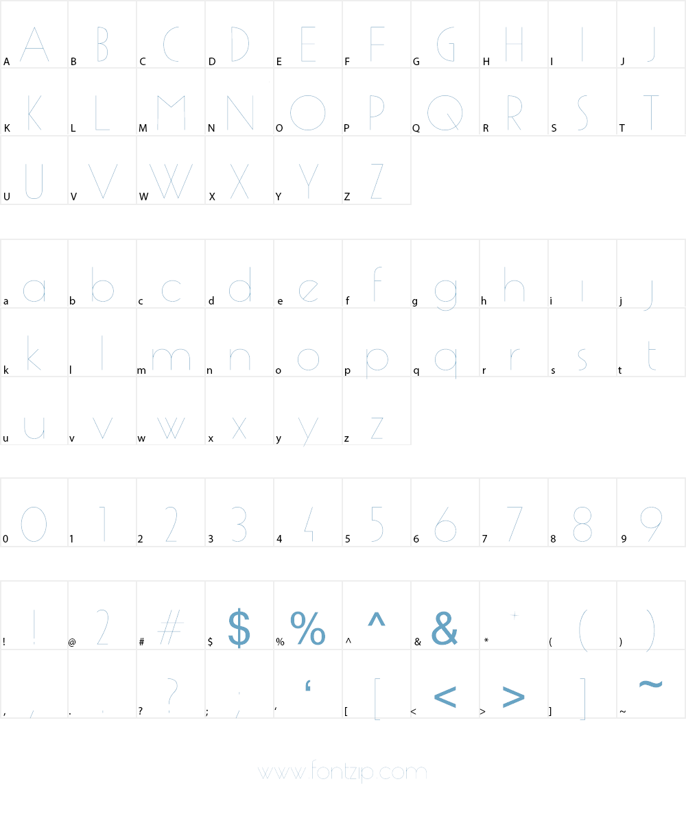 Urban TOUR variable Font Character