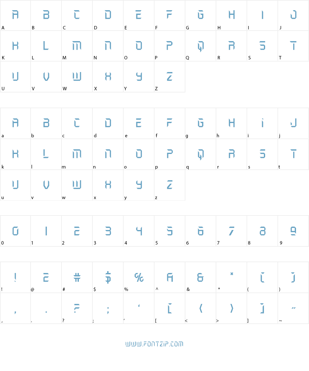 Holo-Jacket Font Character