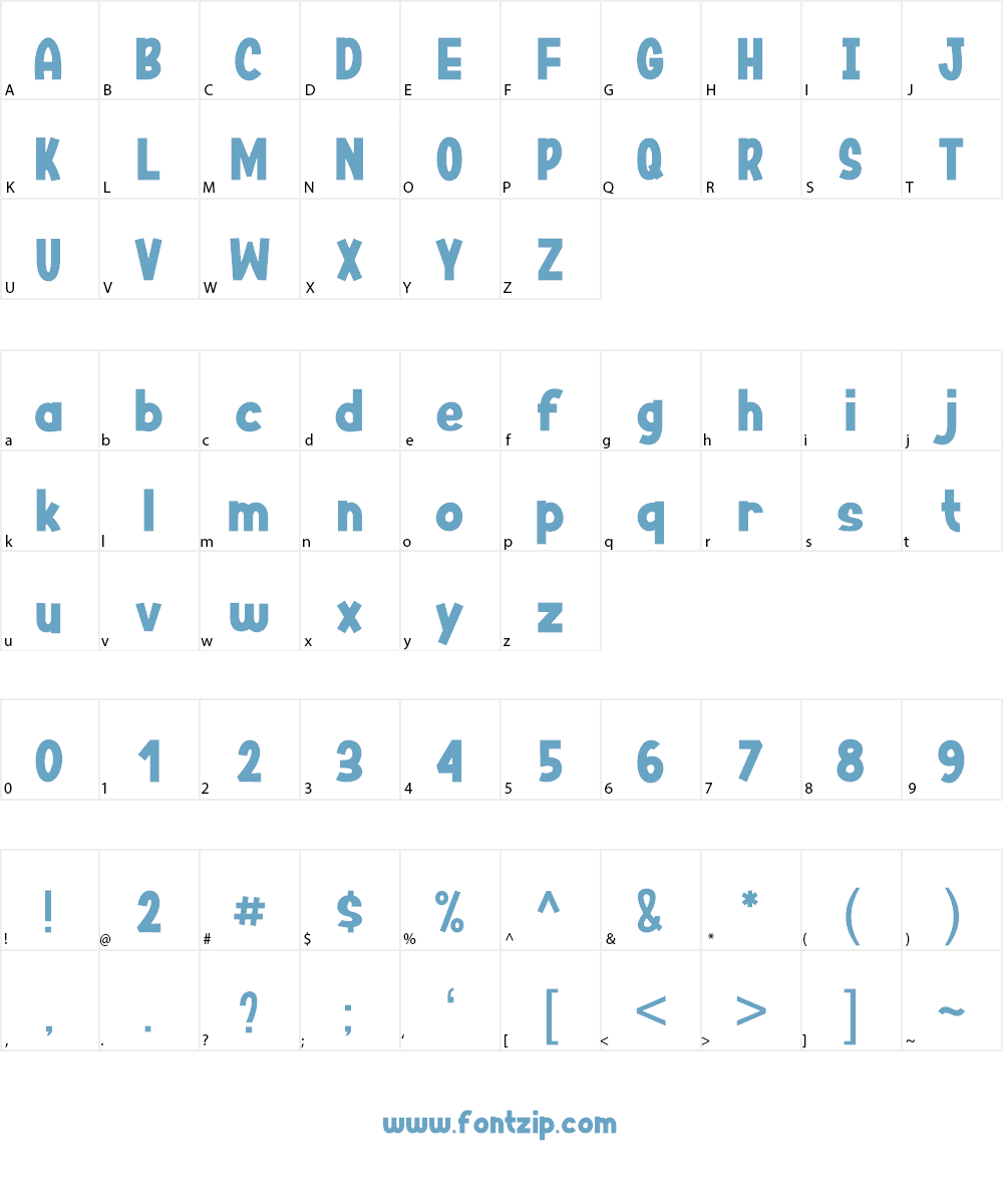 Jirogi Font Character