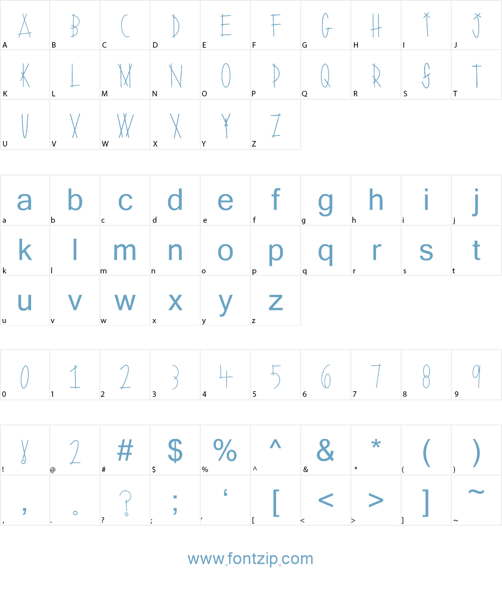 Tipi Font Character