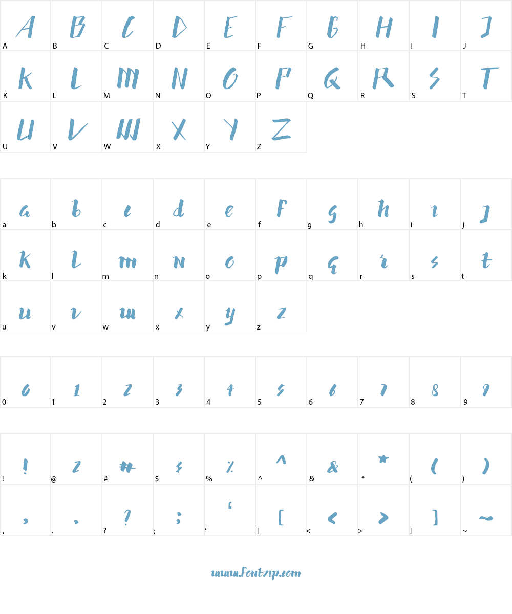 hummer Font Character