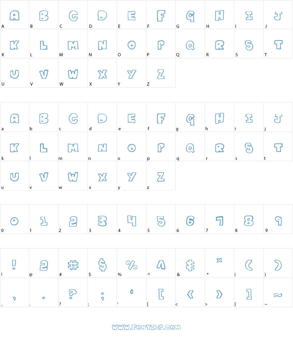 Kartoons Font Character