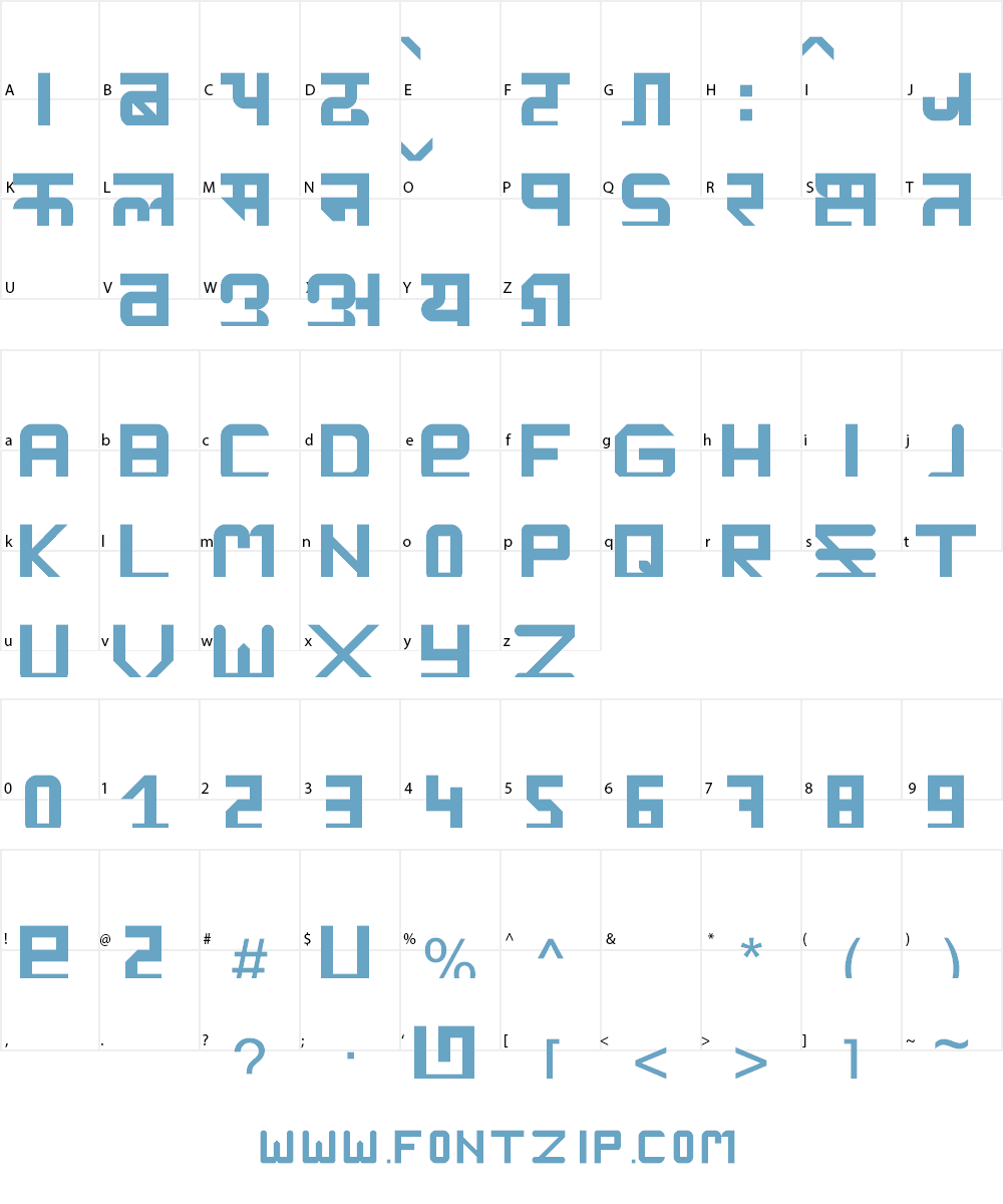 Mantrakshar Font Character