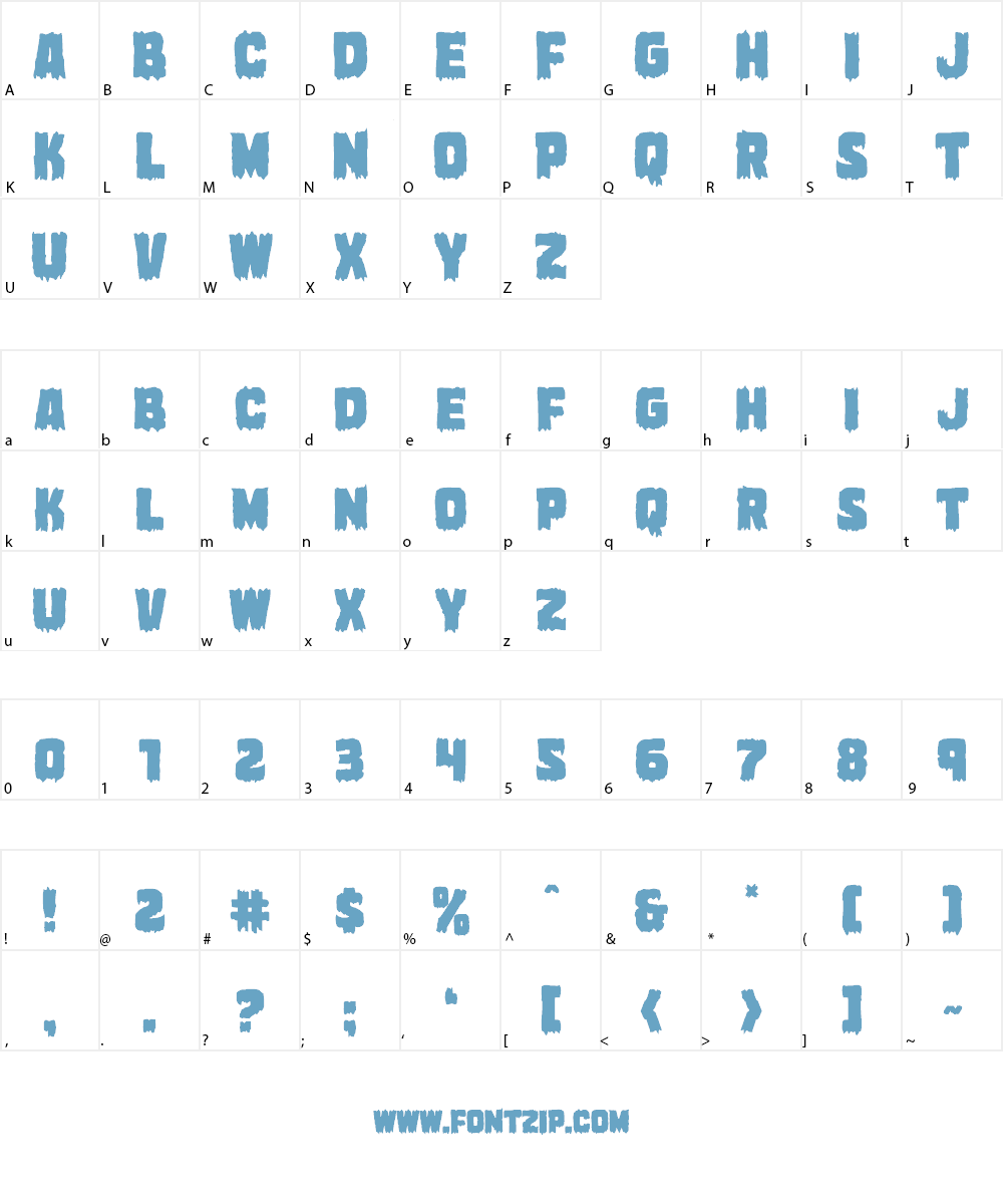 Marsh Thing Font Character