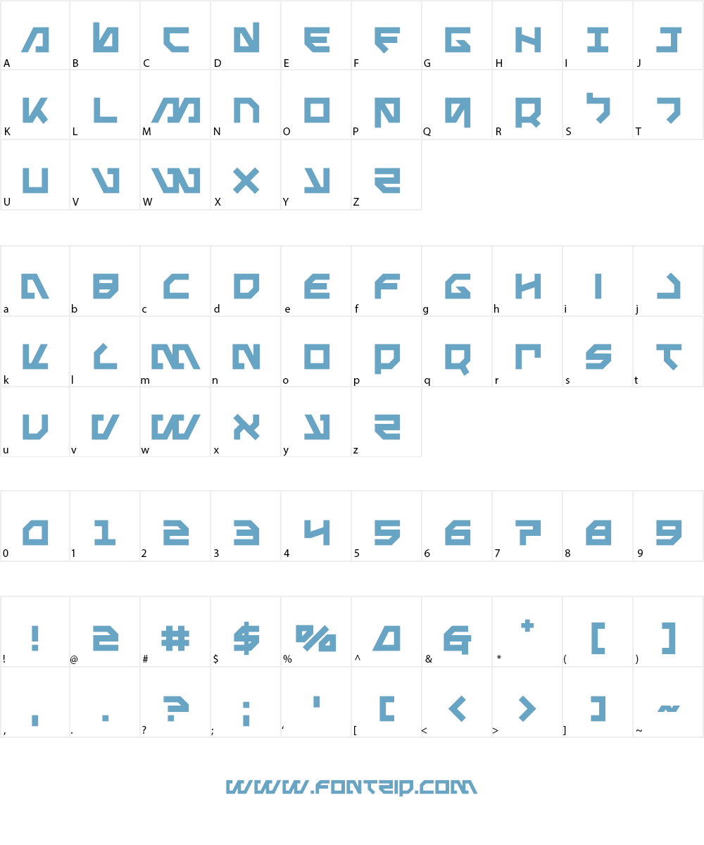 Metal Storm Font Character