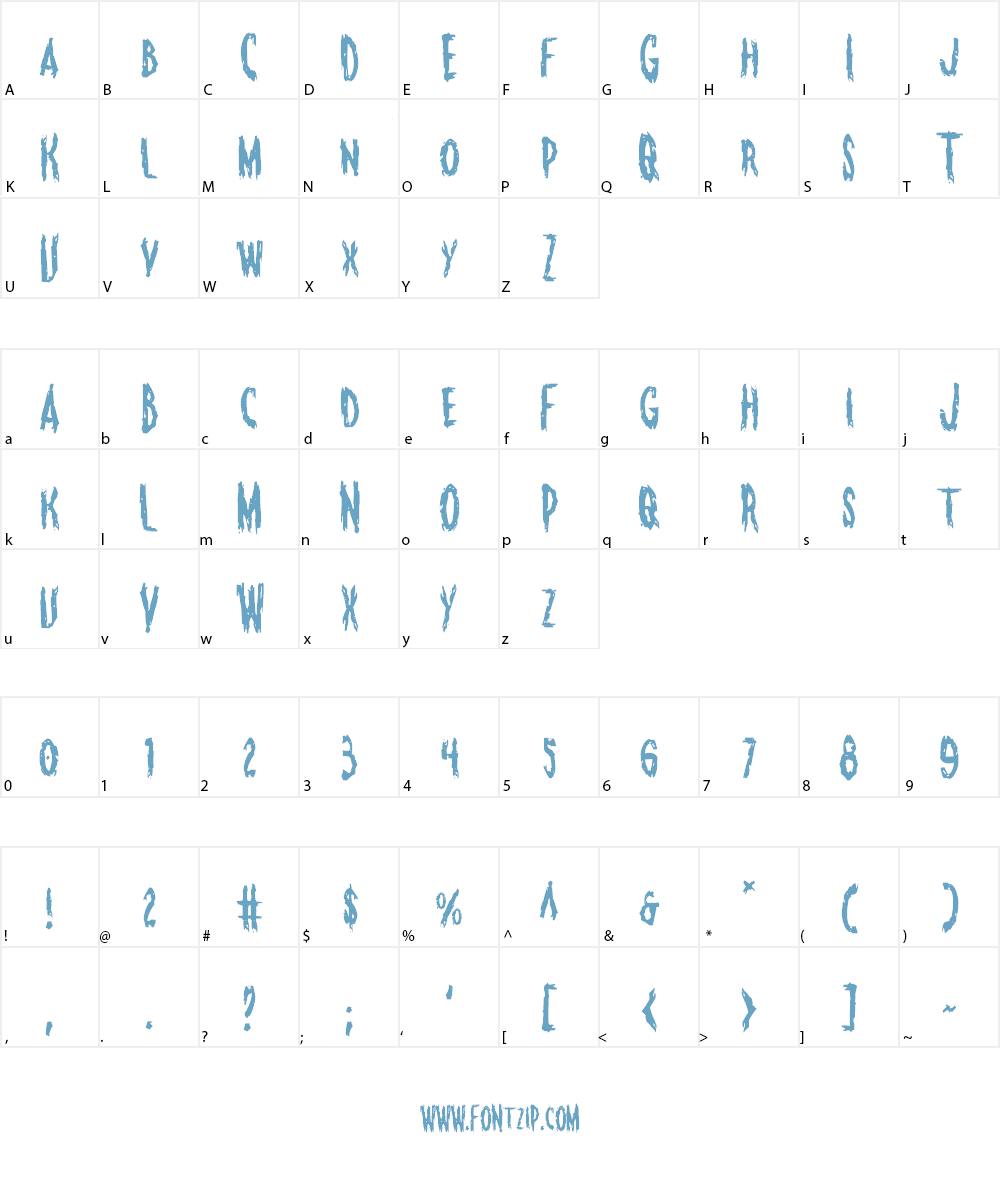 Monsterama Font Character