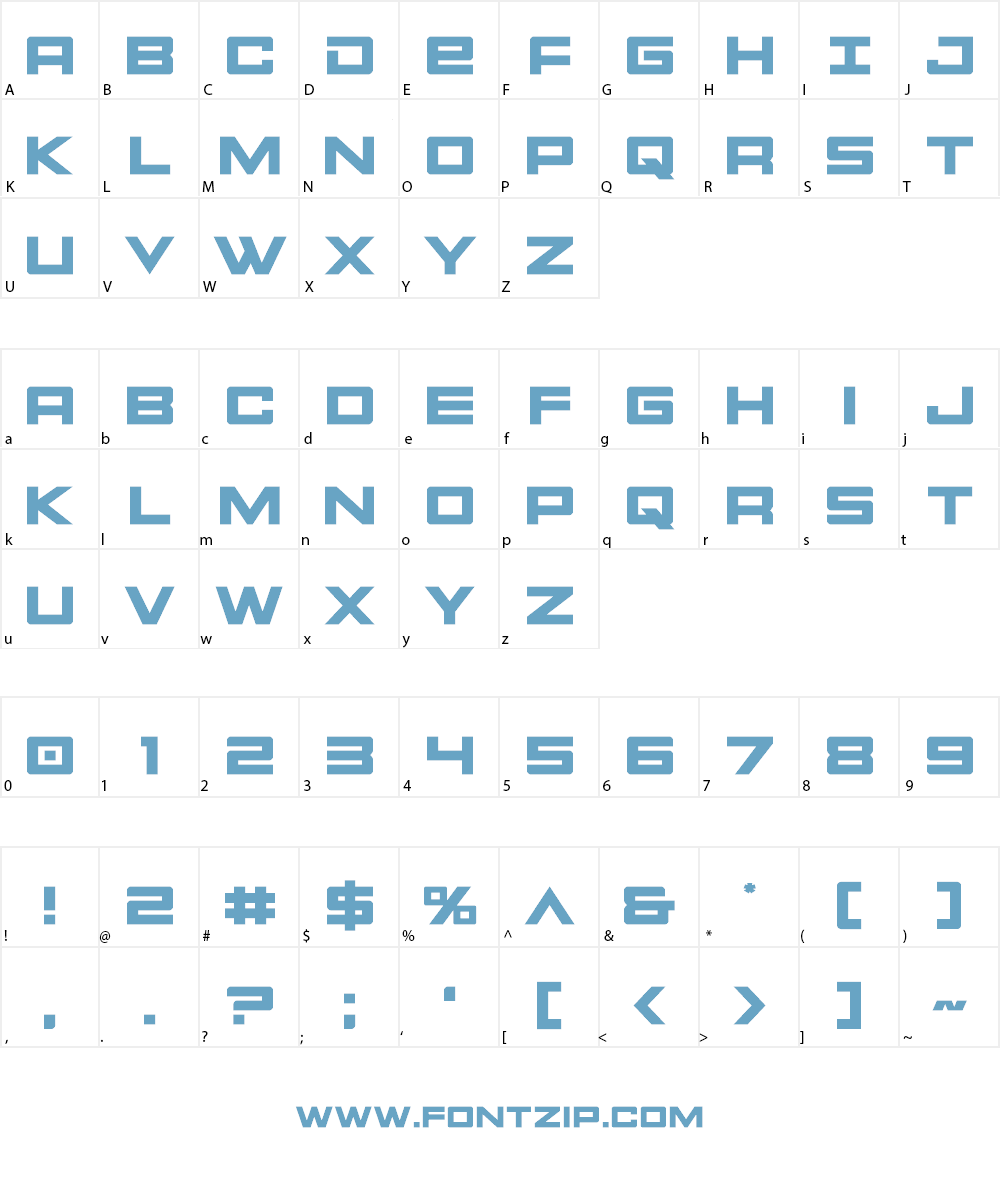 Montroc Font Character