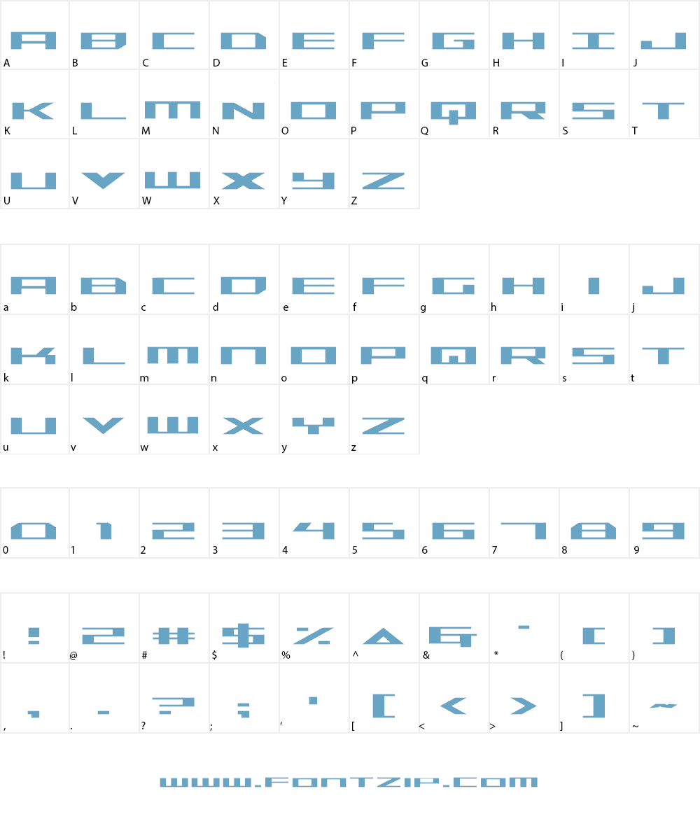 Trireme Font Character