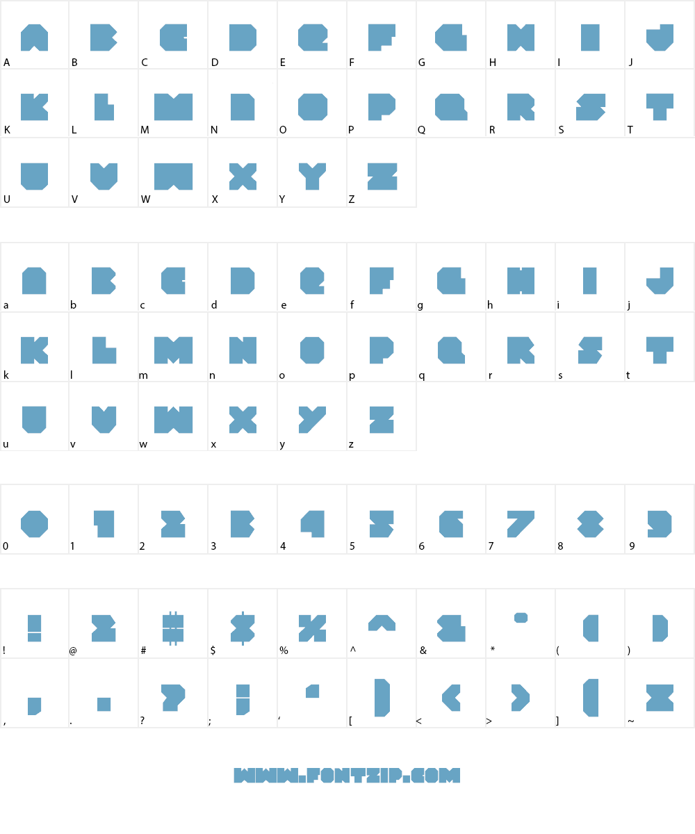 VX Rocket Font Character