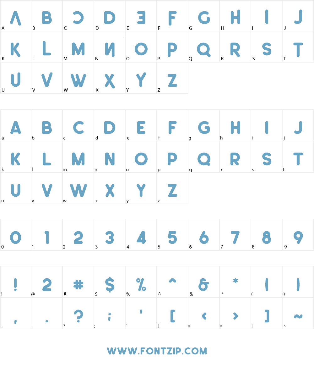 Leonardo-Rounded Demo Font Character