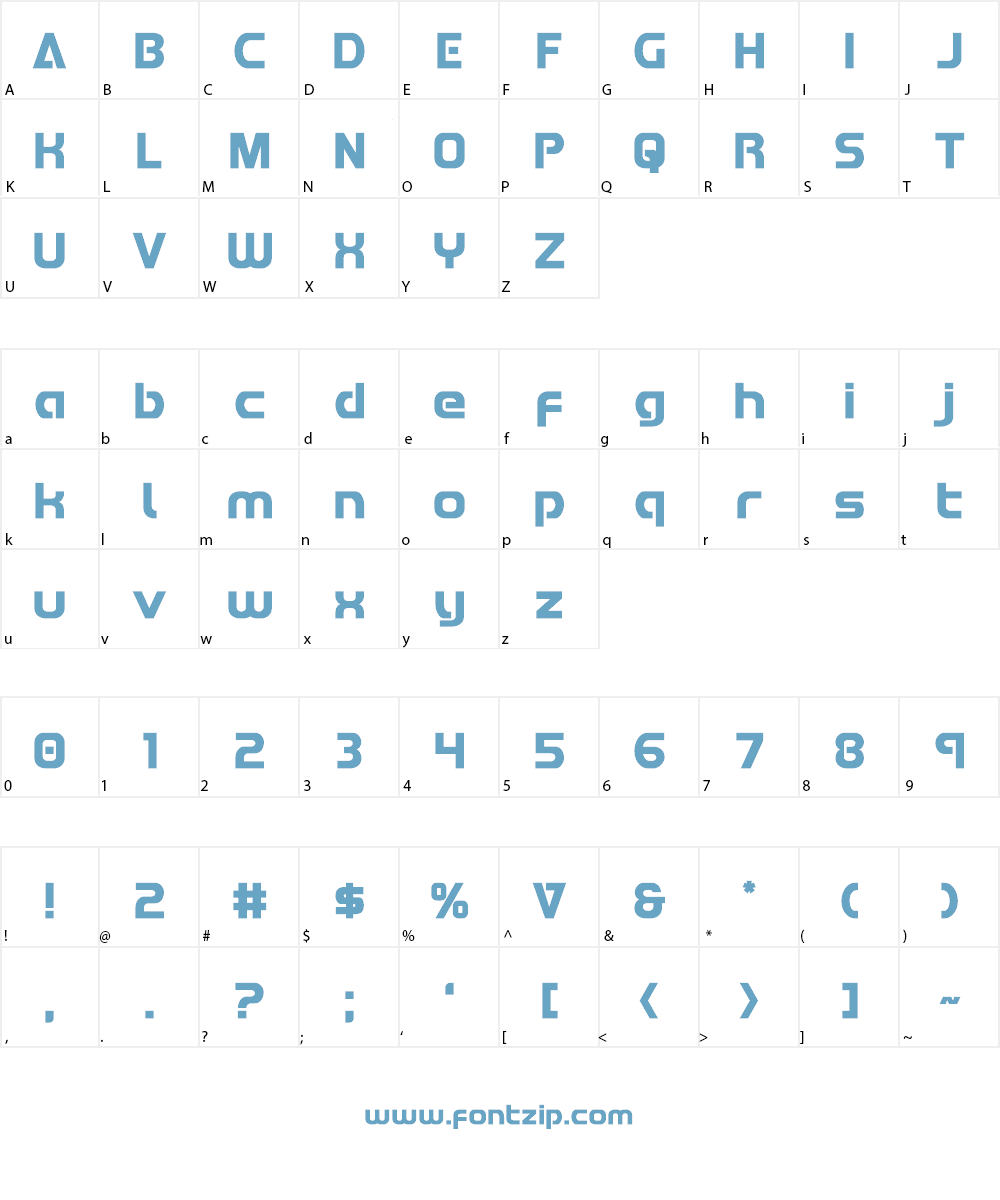 Redline Font Character