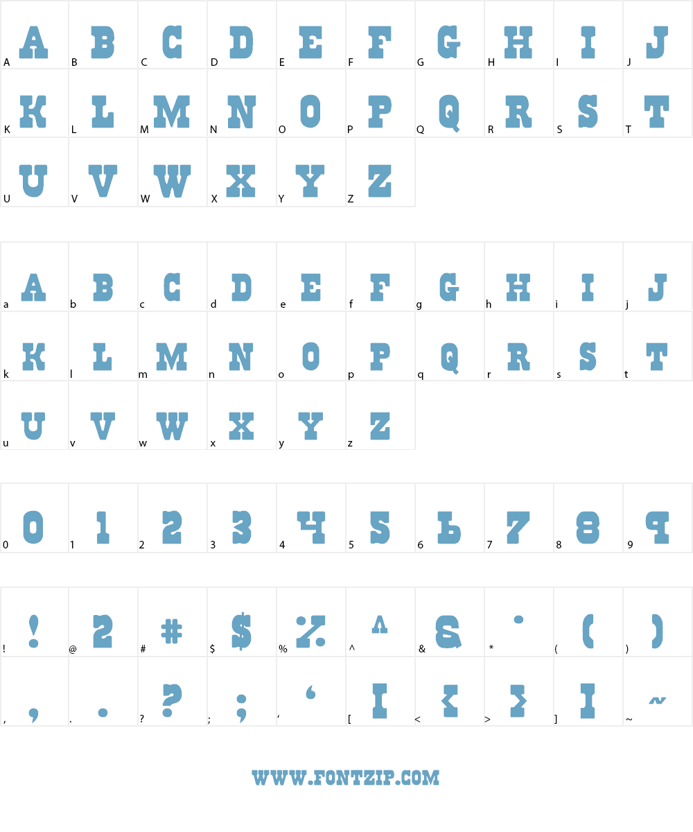 Regulators Font Character