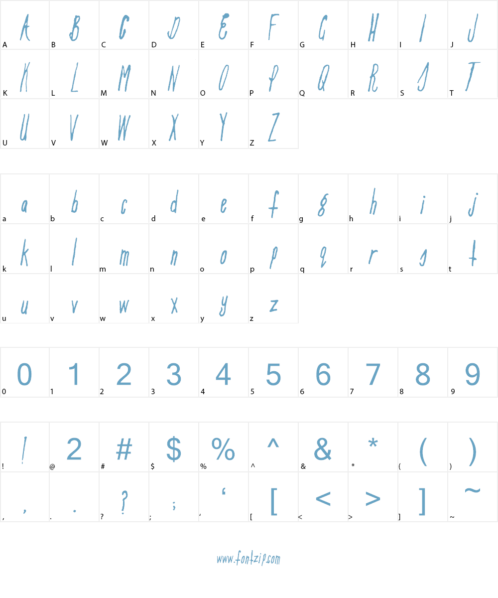 All Is Well Font Character