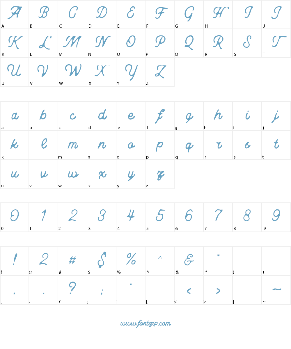 Altobello DEMO Font Character