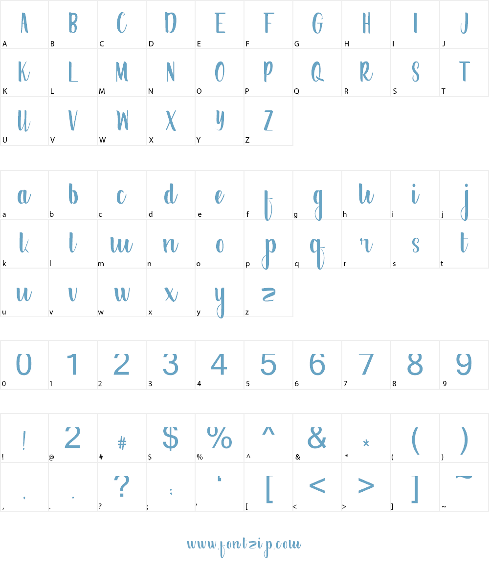 Frogress Font Character