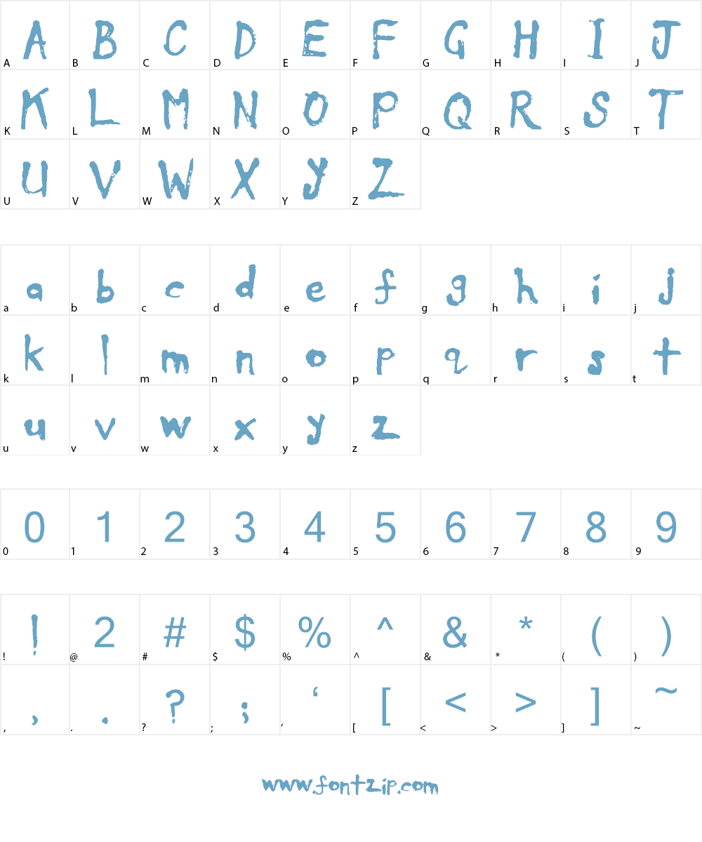 Llama Zoo Font Character