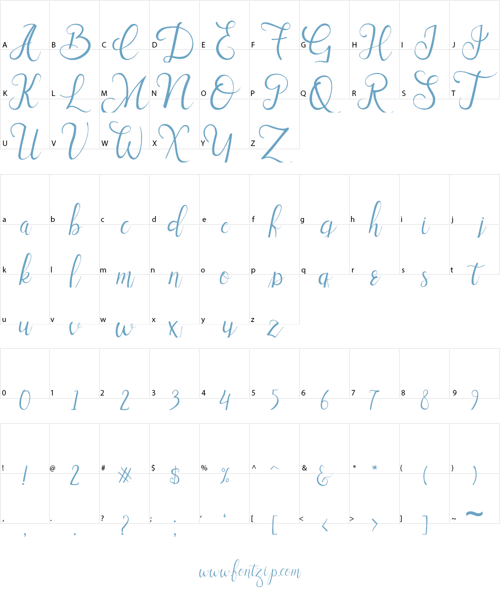 Sallisa Font Character