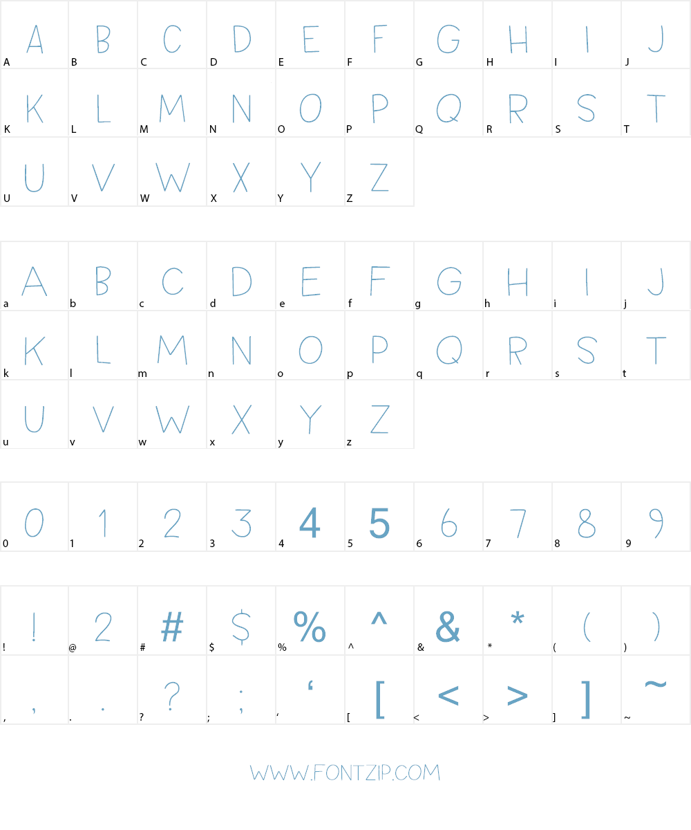 Springwood DEMO Font Character