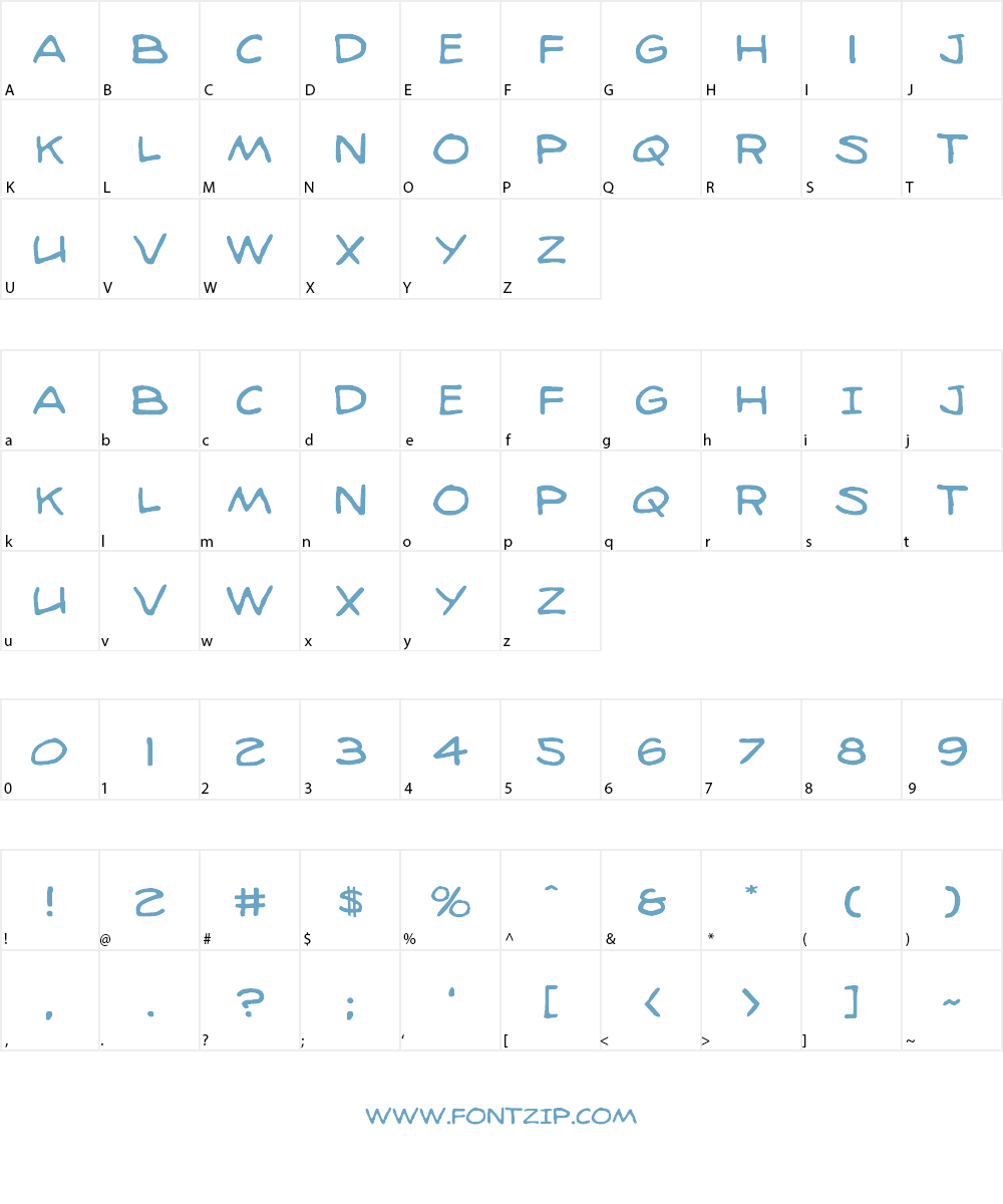98 Bottles of Beer Font Character