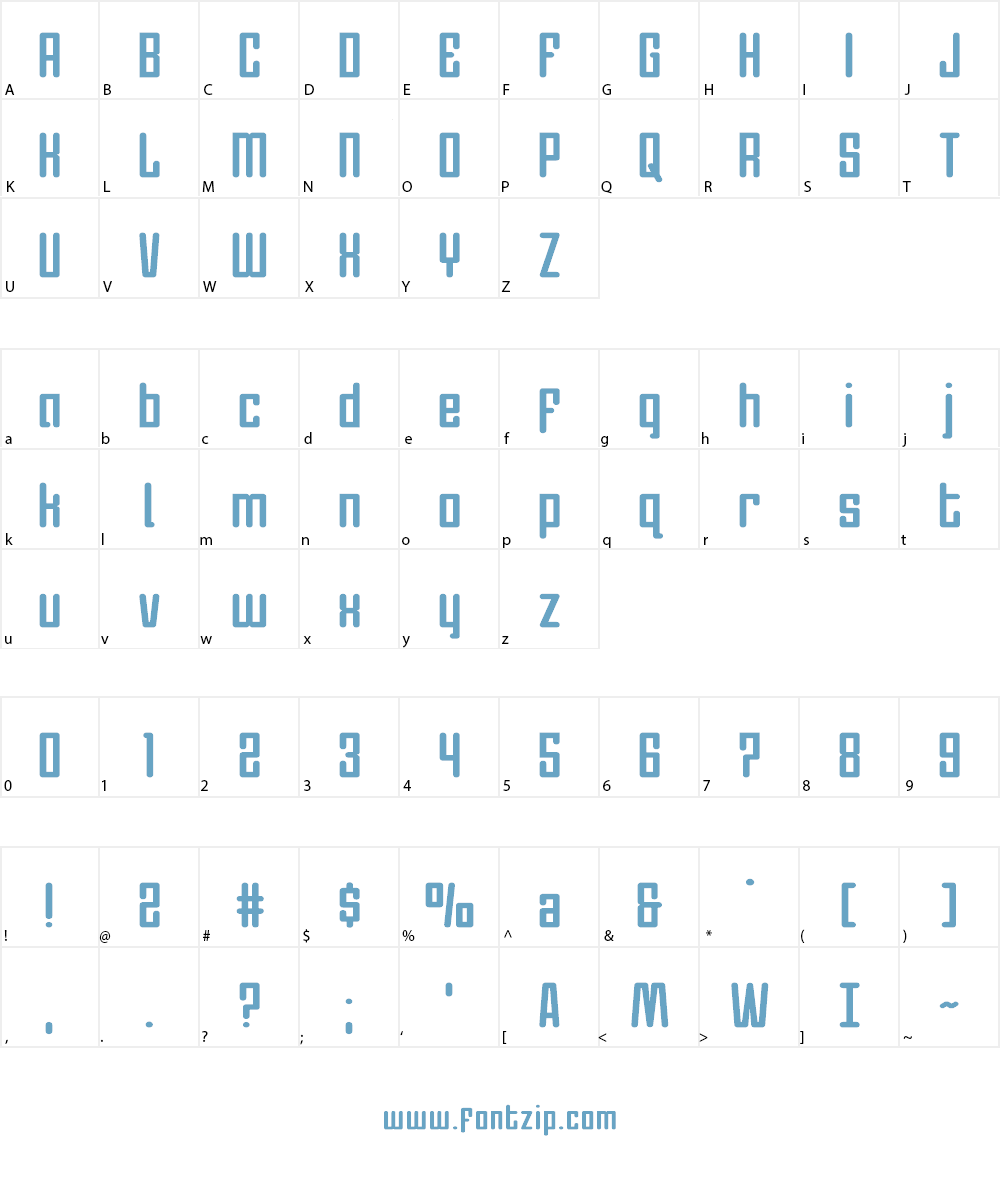 Darklighter Font Character