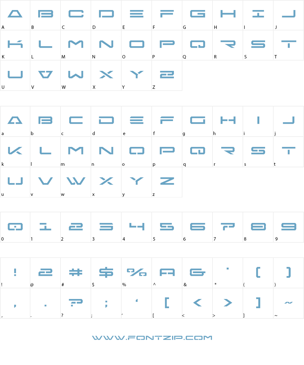 Free Agent Font Character