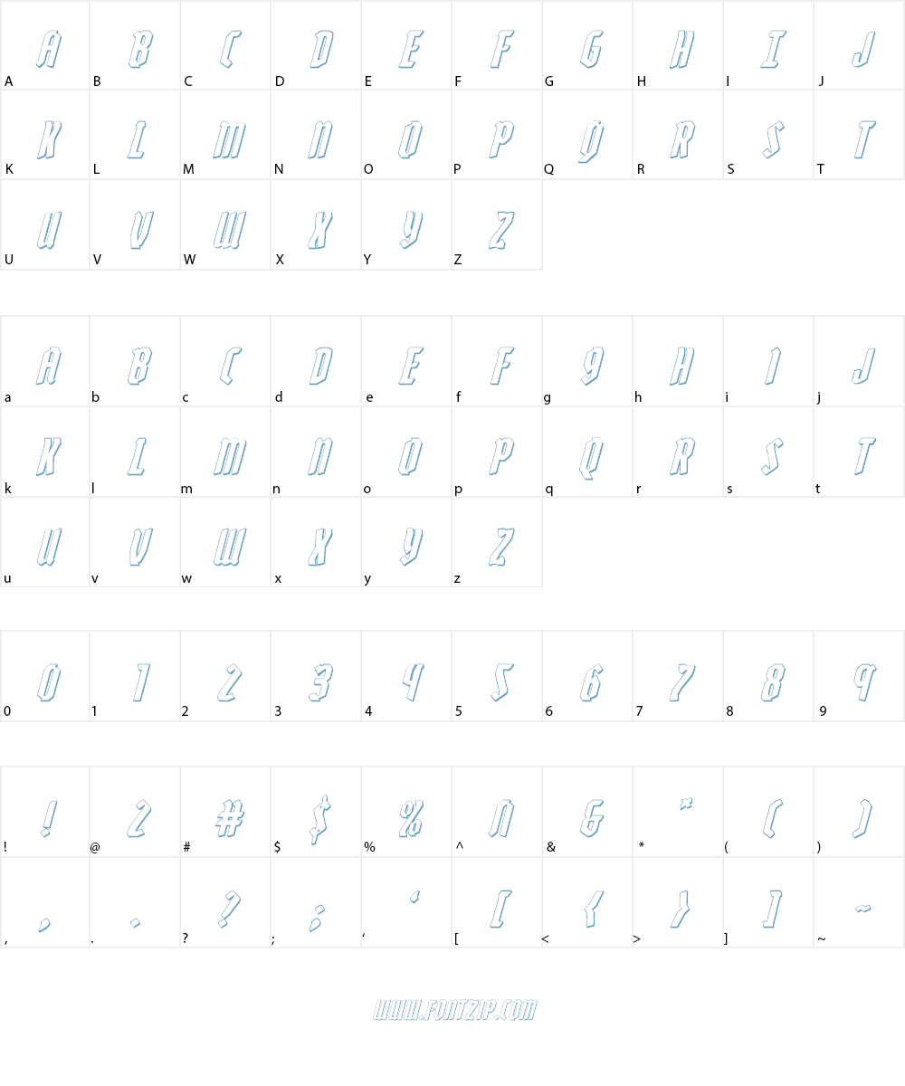 Zollern Font Character