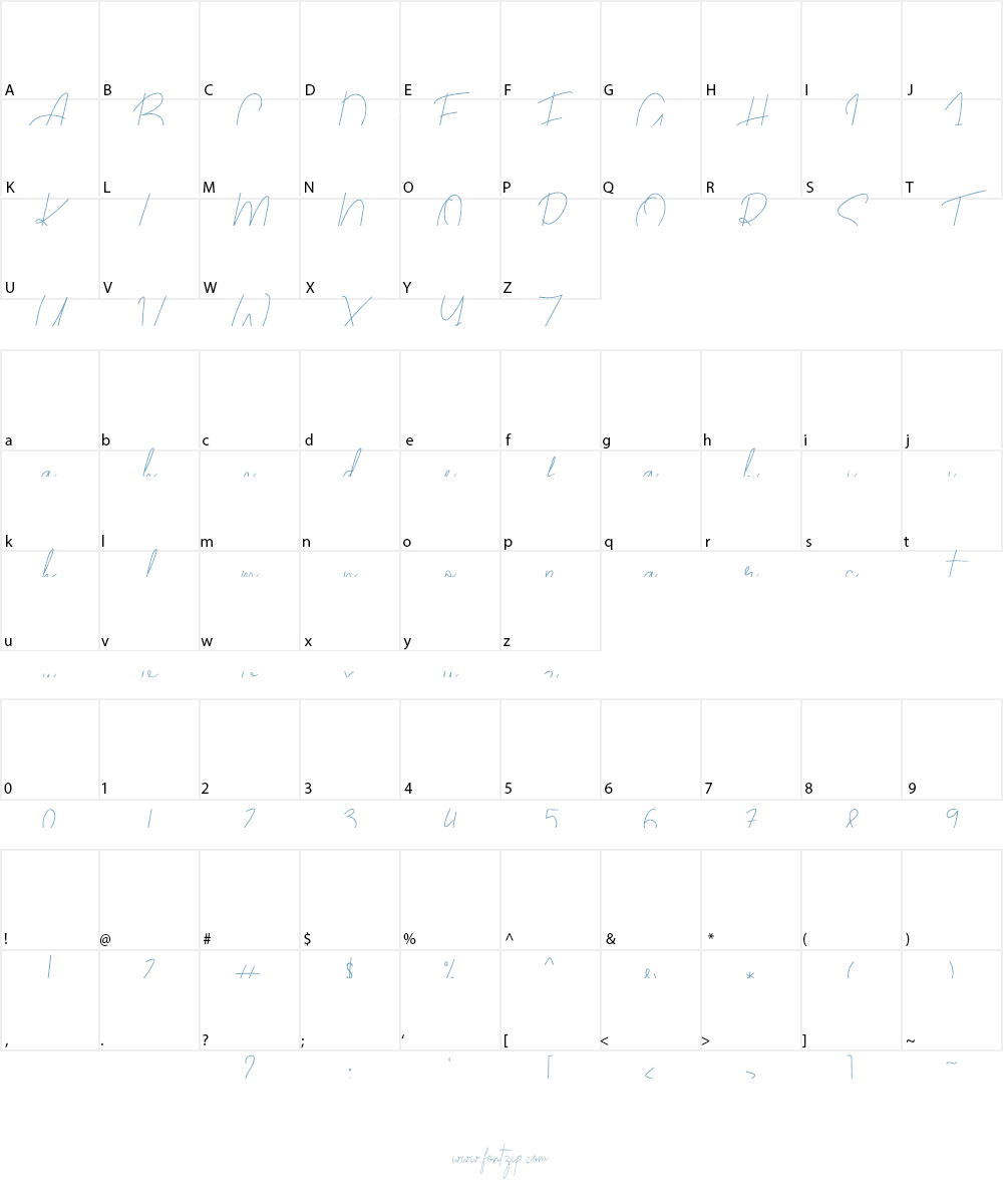 Alexander Lettering Font Character