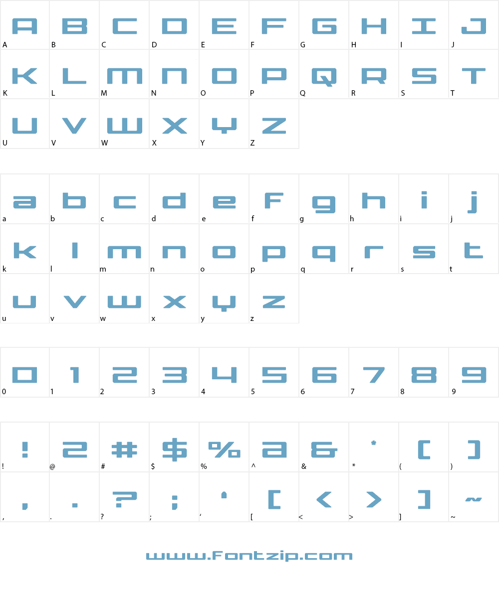 Phoenicia Lower Case Font Character