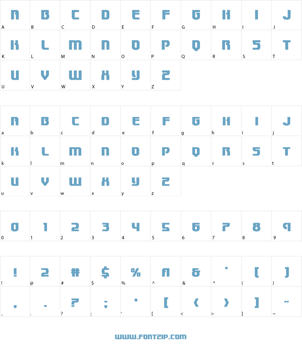 Speedwagon Font Character