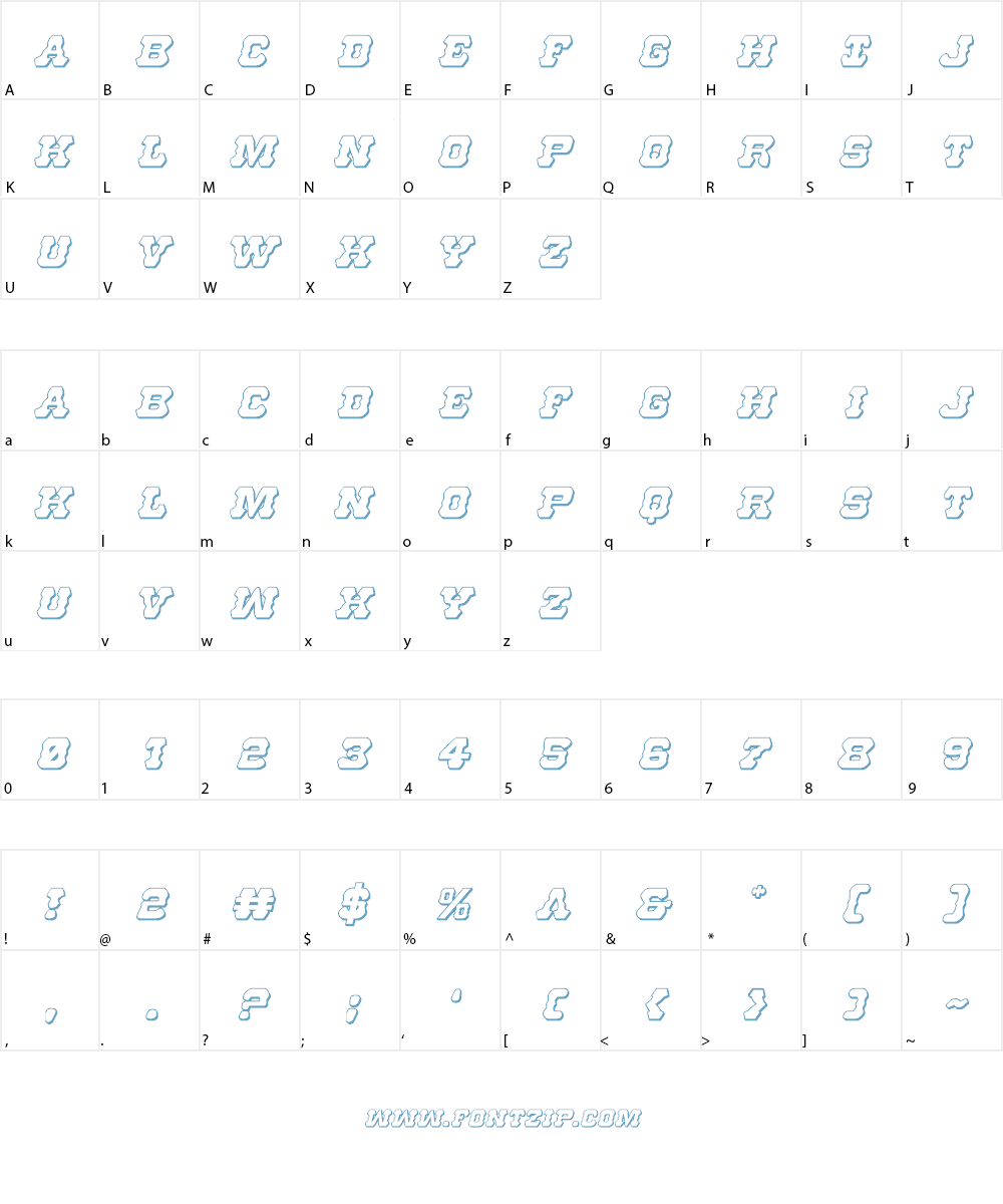 U.S. Marshal Font Character