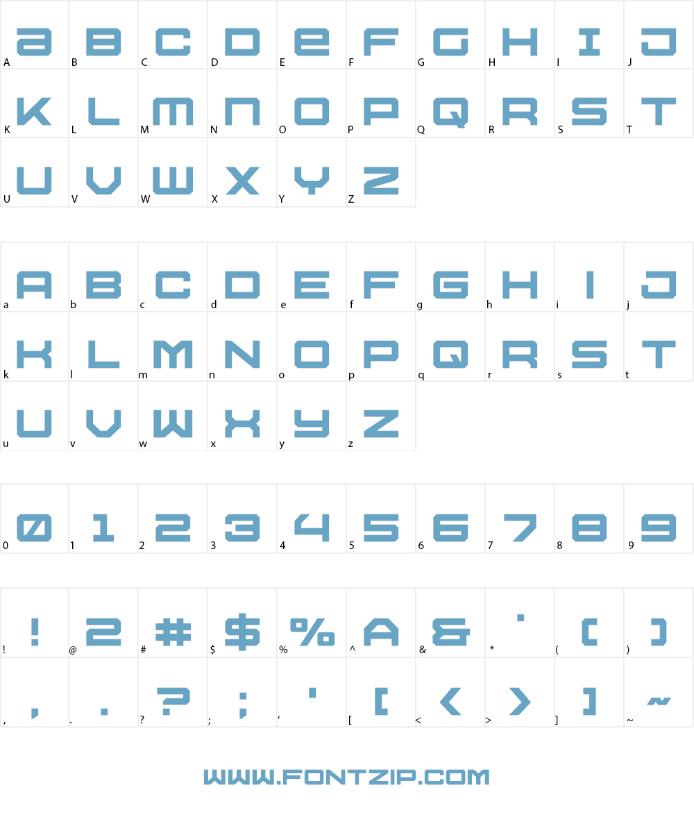 U.S.S. Dallas Font Character