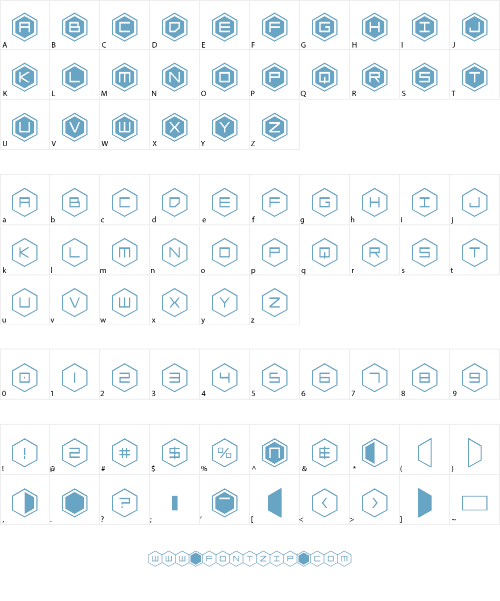 HEX:gon Font Character