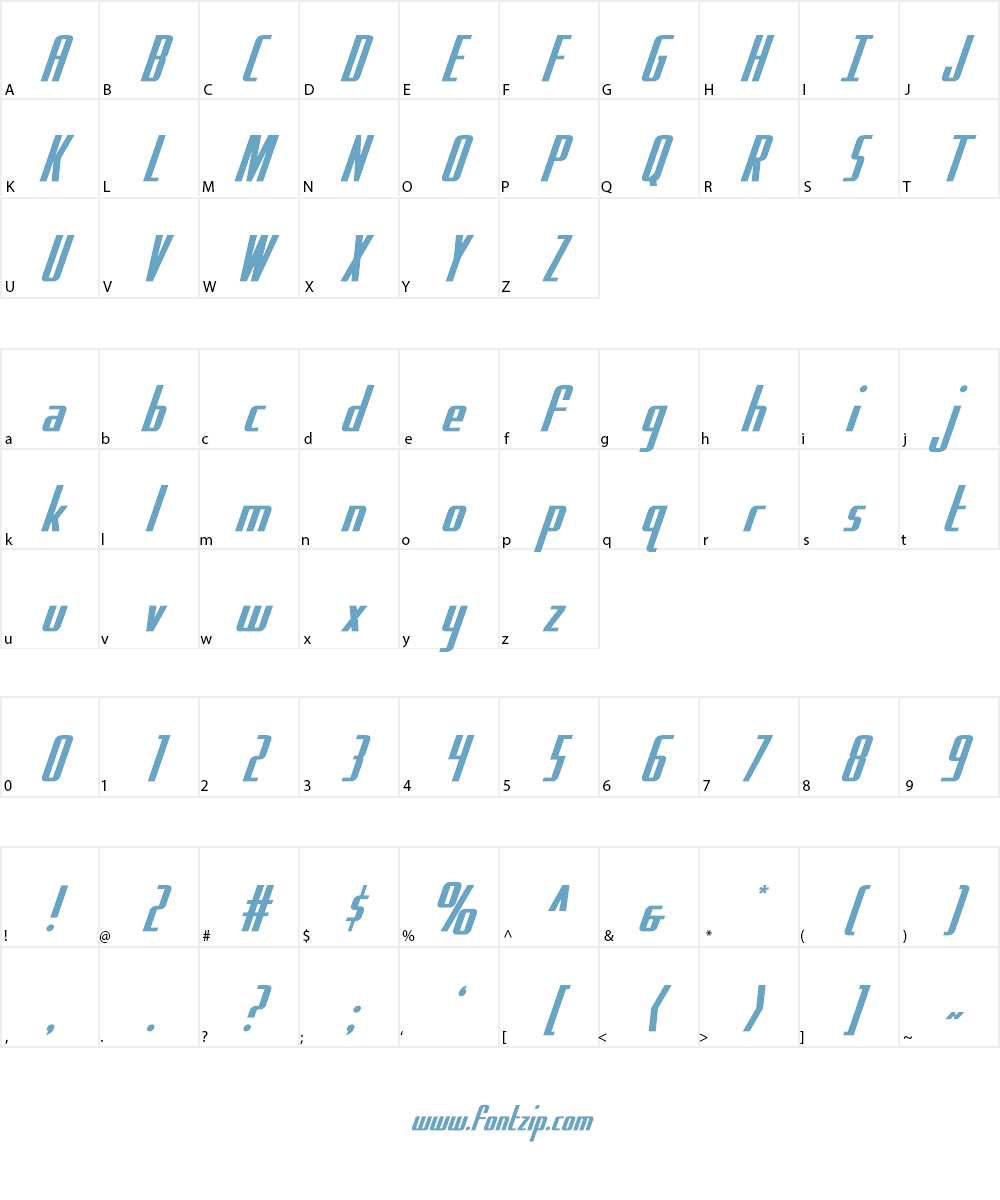 Hydro Squad Font Character