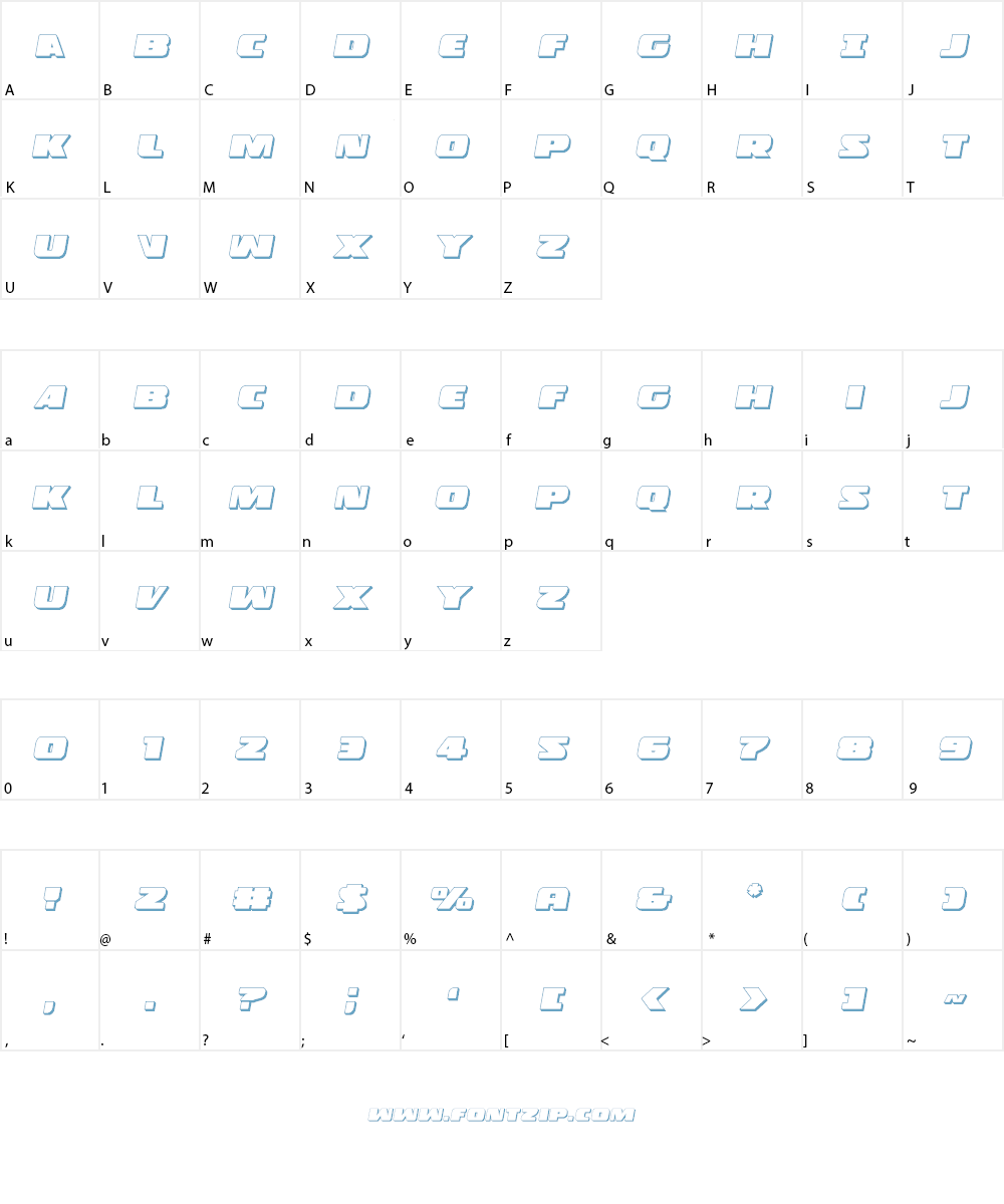 Police Cruiser Font Character