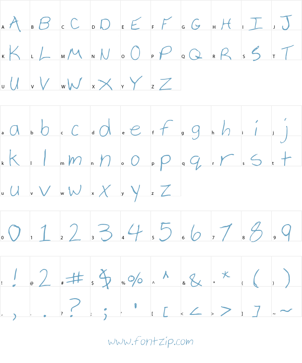 Cheyenne Hand Font Character