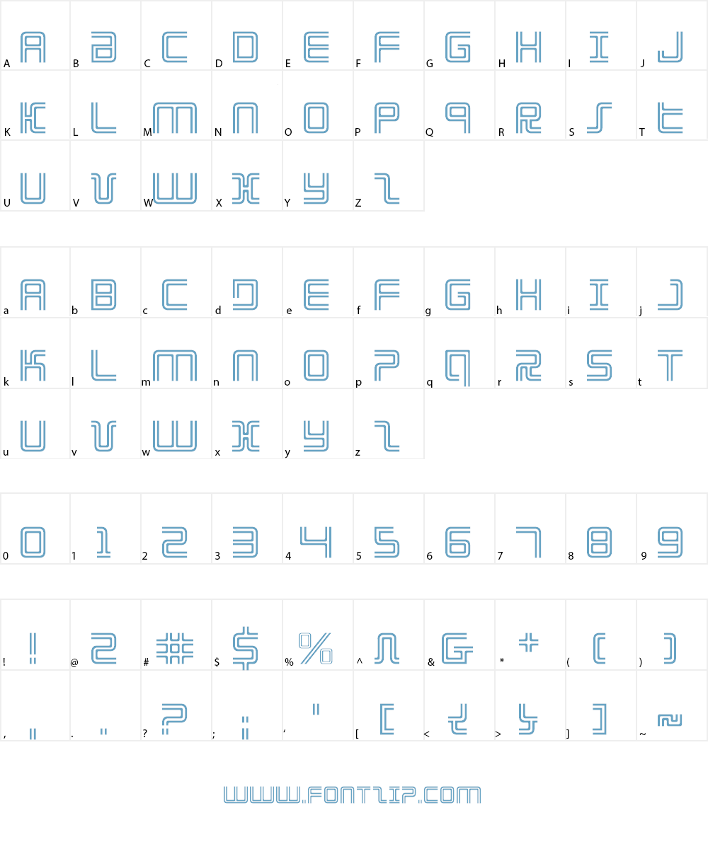 Election Day Font Character