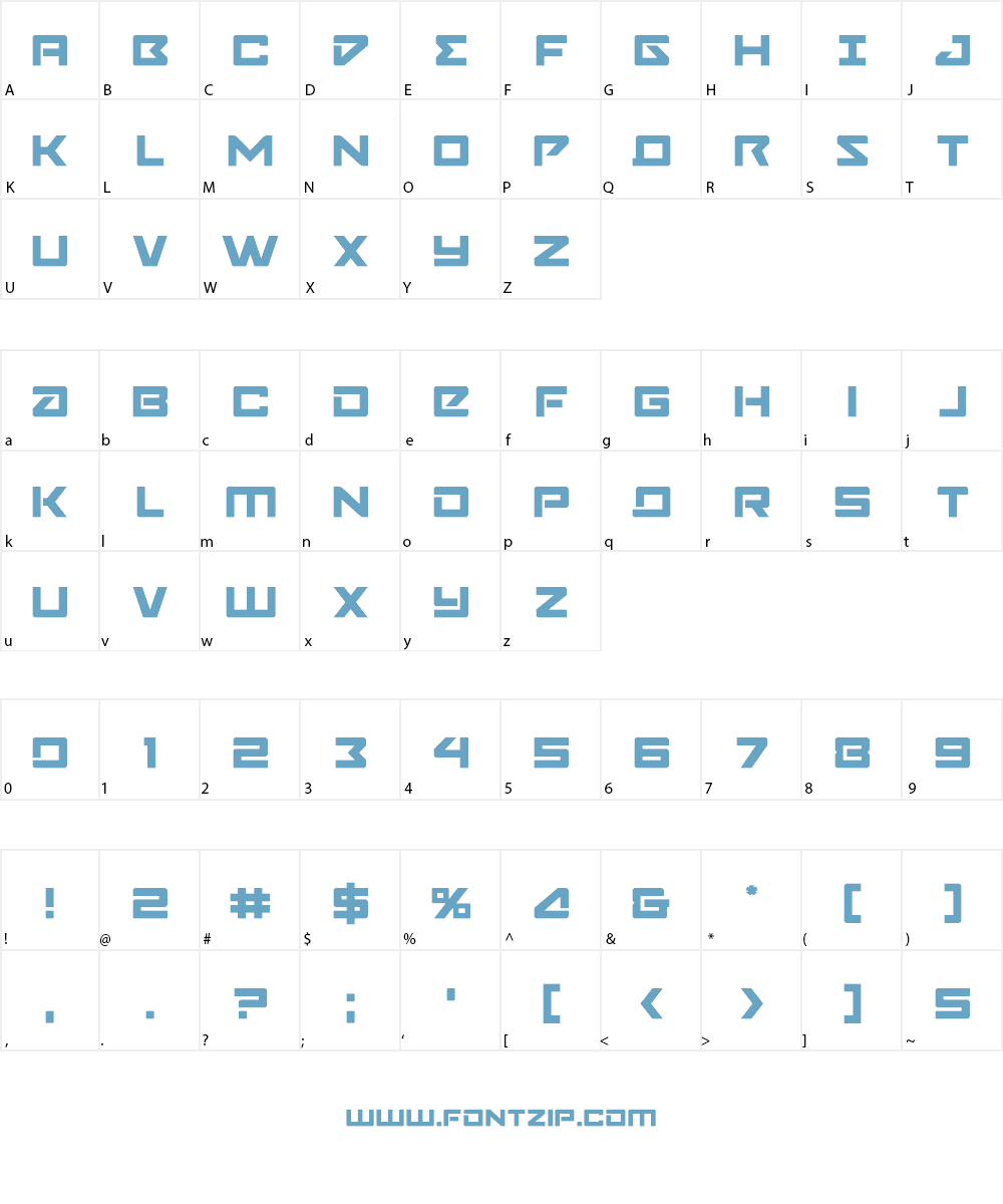 Navy Cadet Font Character