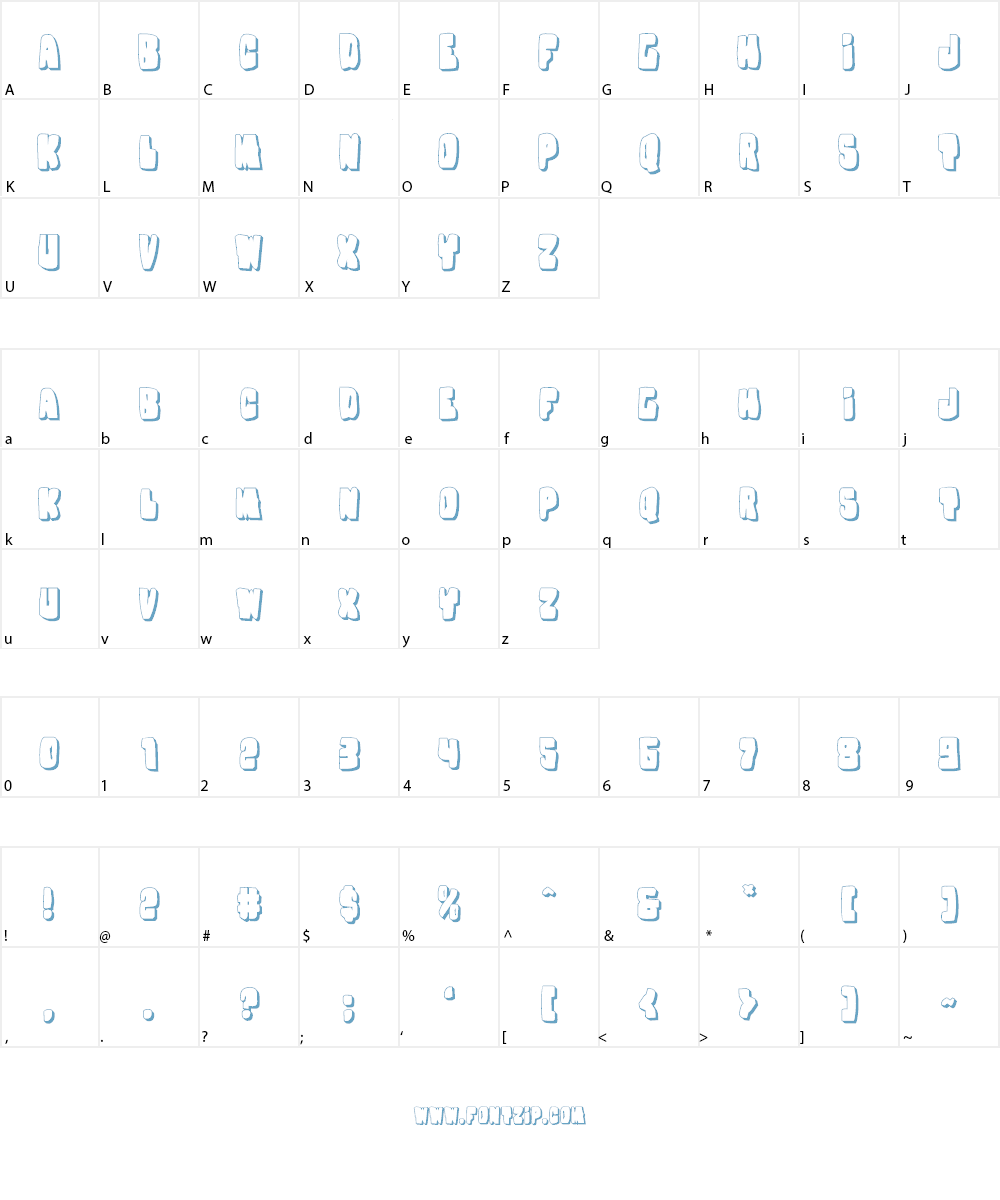 Nobody's Home Font Character