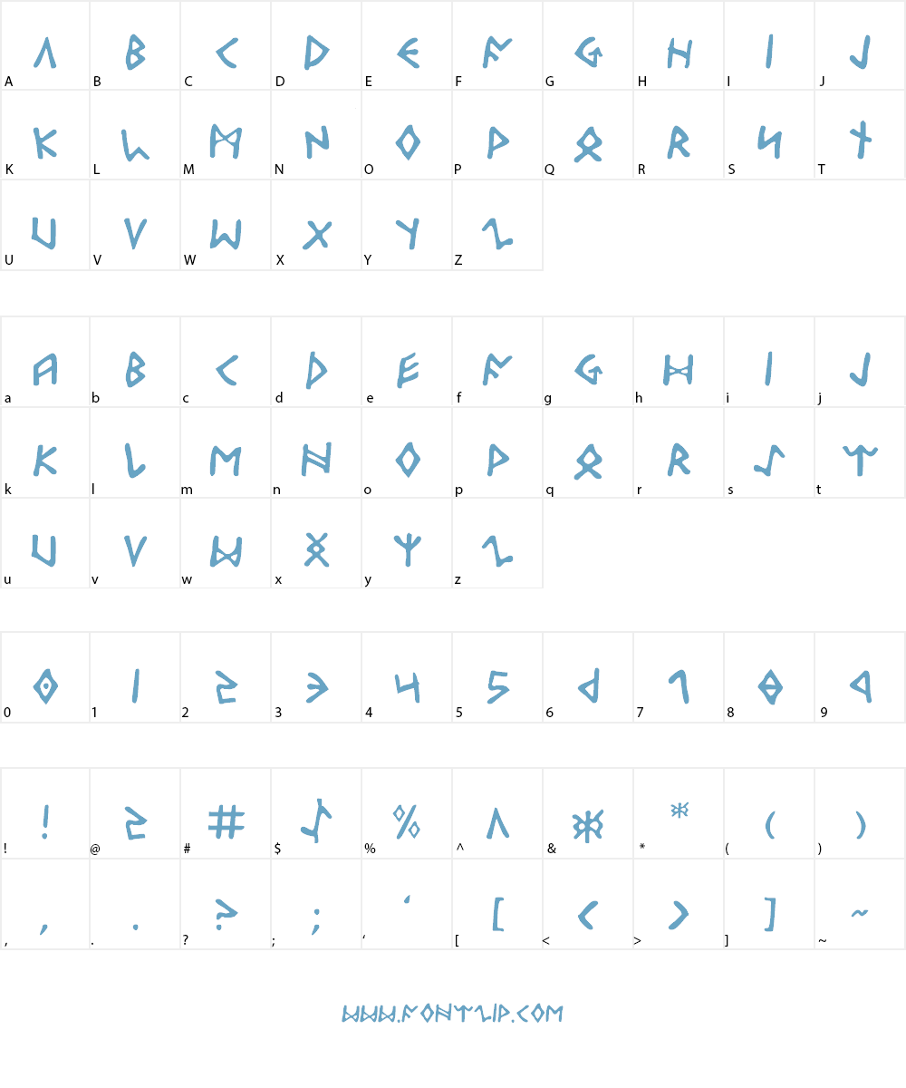Odinson Font Character