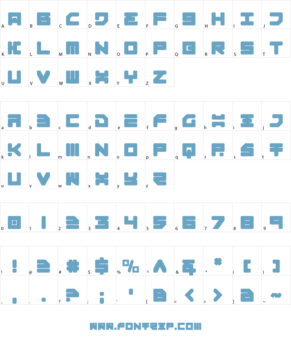 Omega-3 Font Character