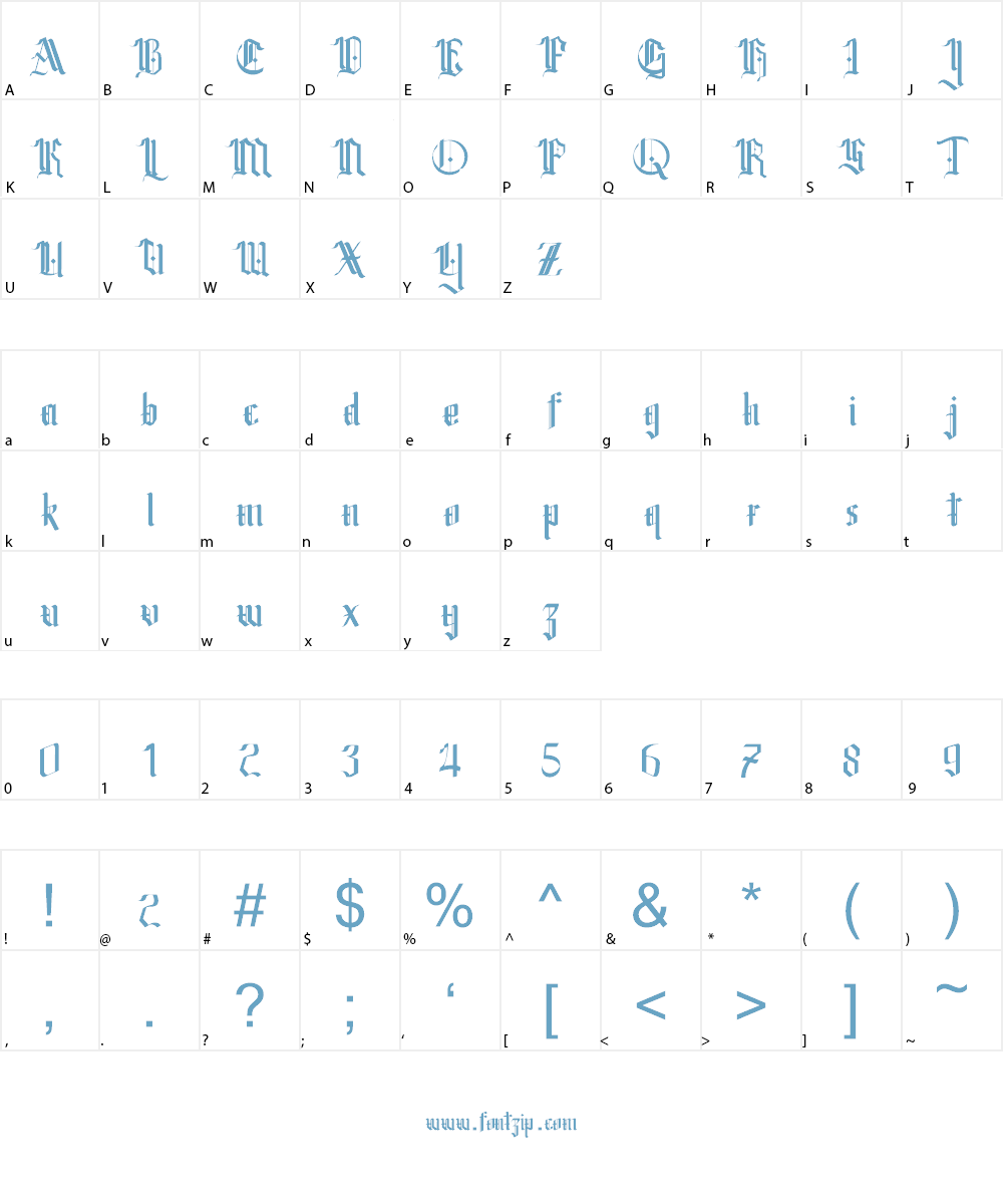 Omerta-Demo Font Character
