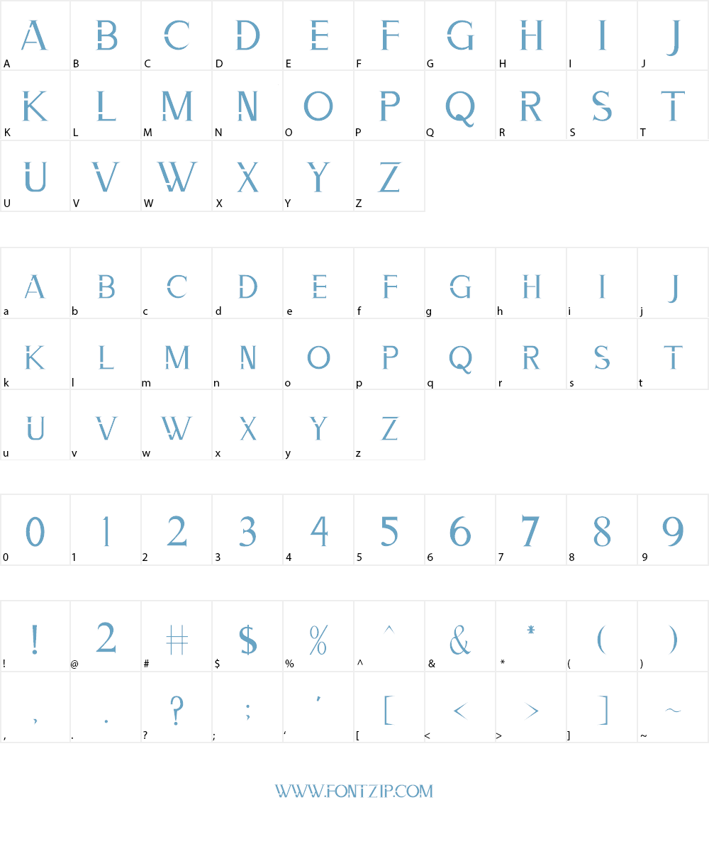 ZORGEOUS Font Character