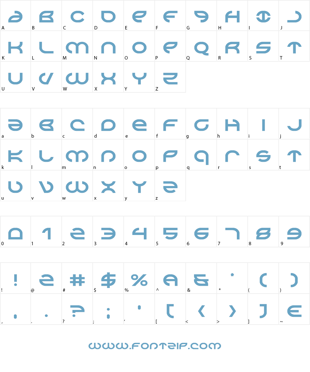 Aetherfox Font Character