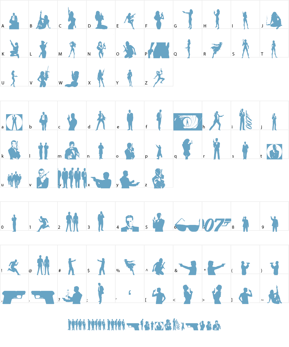 Babes & Bond Font Character